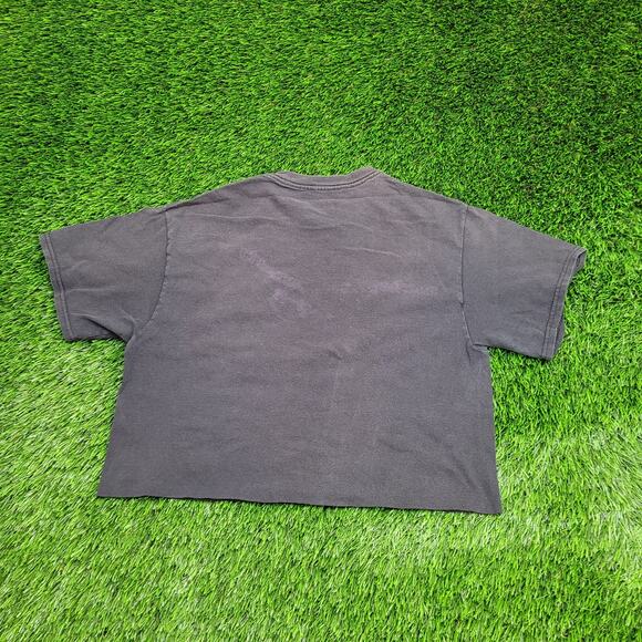 Drake Nothing Was The Same Cropped Shirt Womens S/M 19x18 Faded Black Cotton Tee - Picture 8 of 13